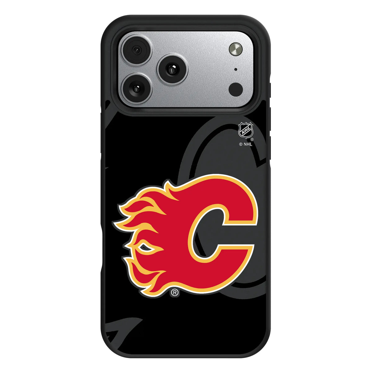 Calgary Flames Monocolor Tilt iPhone Bump Phone Case for Apple iPhone#Device_iPhone 17 Pro Max