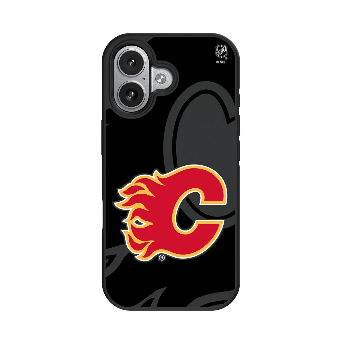 Calgary Flames Monocolor Tilt iPhone Bump Phone Case for Apple iPhone#Device_iPhone 17