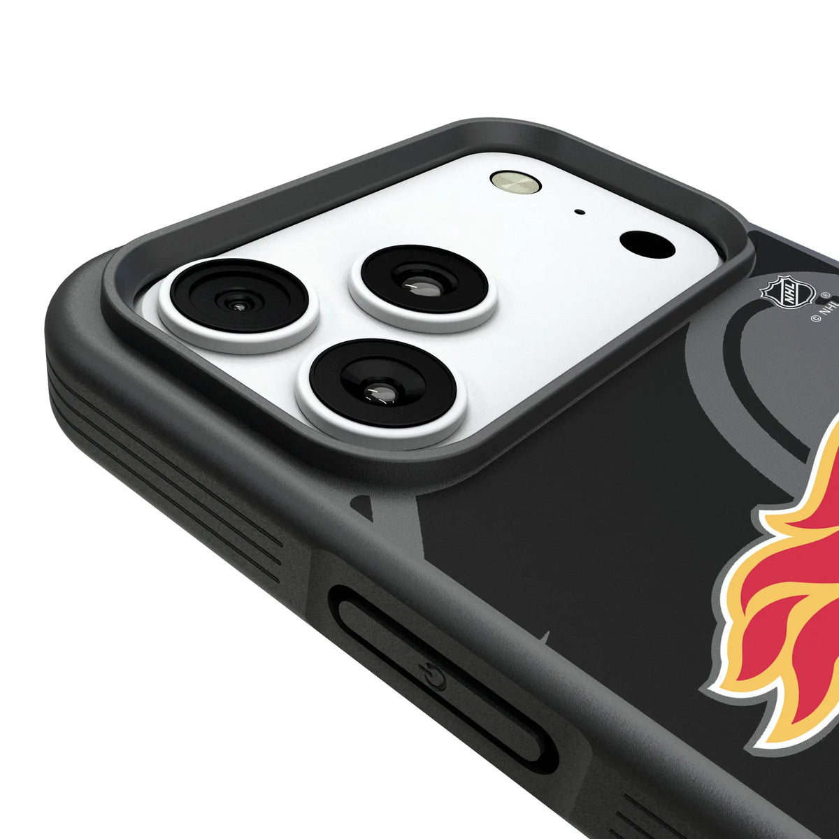 Calgary Flames Monocolor Tilt iPhone Bump Phone Case for Apple iPhone - Detail#Device_iPhone 18 Pro Max