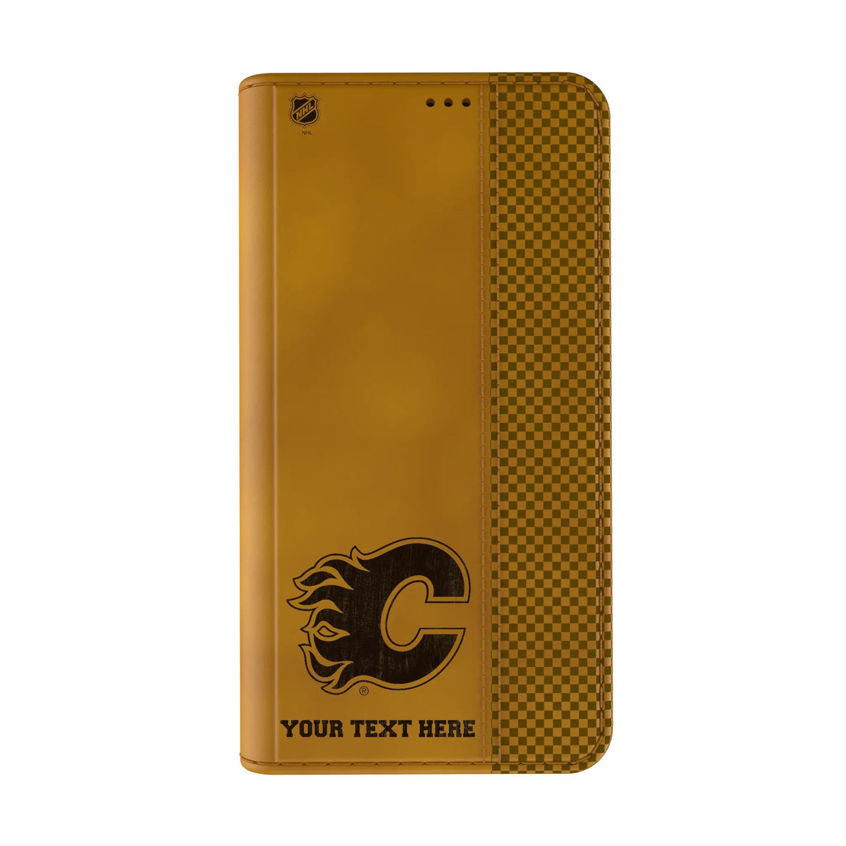 Calgary Flames Personalized Burn iPhone Folio Phone Case for Apple iPhone