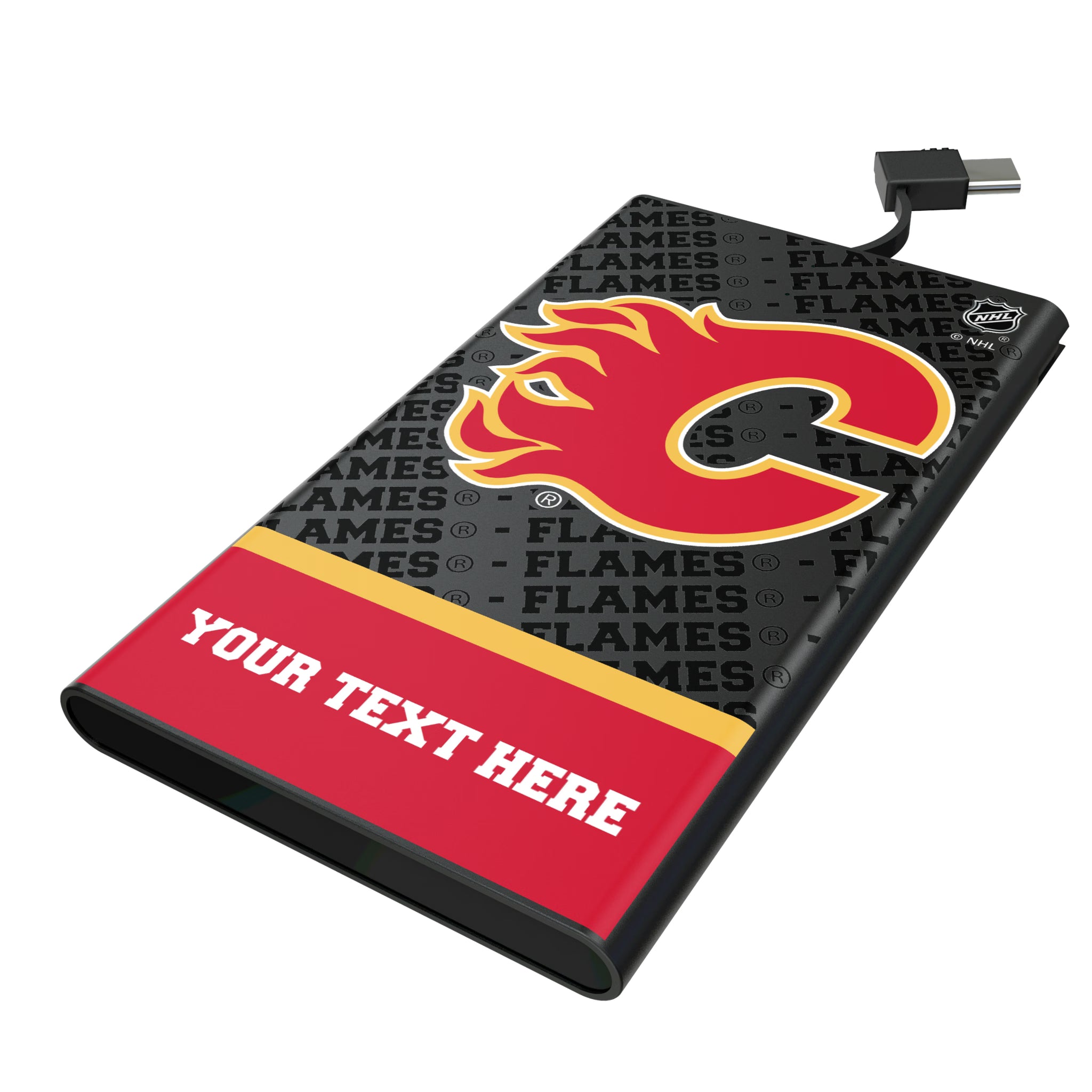 Calgary Flames Personalized EndZone Plus 5000mAh Flat Powerbank