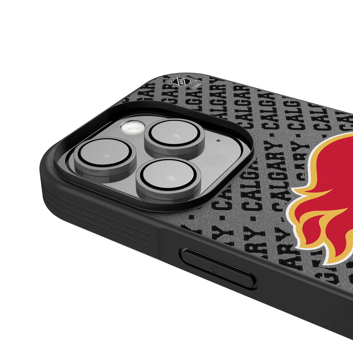 Calgary Flames Personalized EndZone Plus iPhone Bump Phone Case for Apple iPhone - Detail