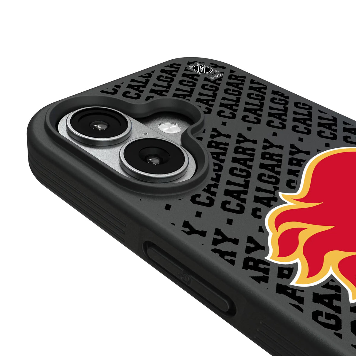 Calgary Flames Personalized EndZone Plus iPhone Bump Phone Case for Apple iPhone - Detail#Device_iPhone 17