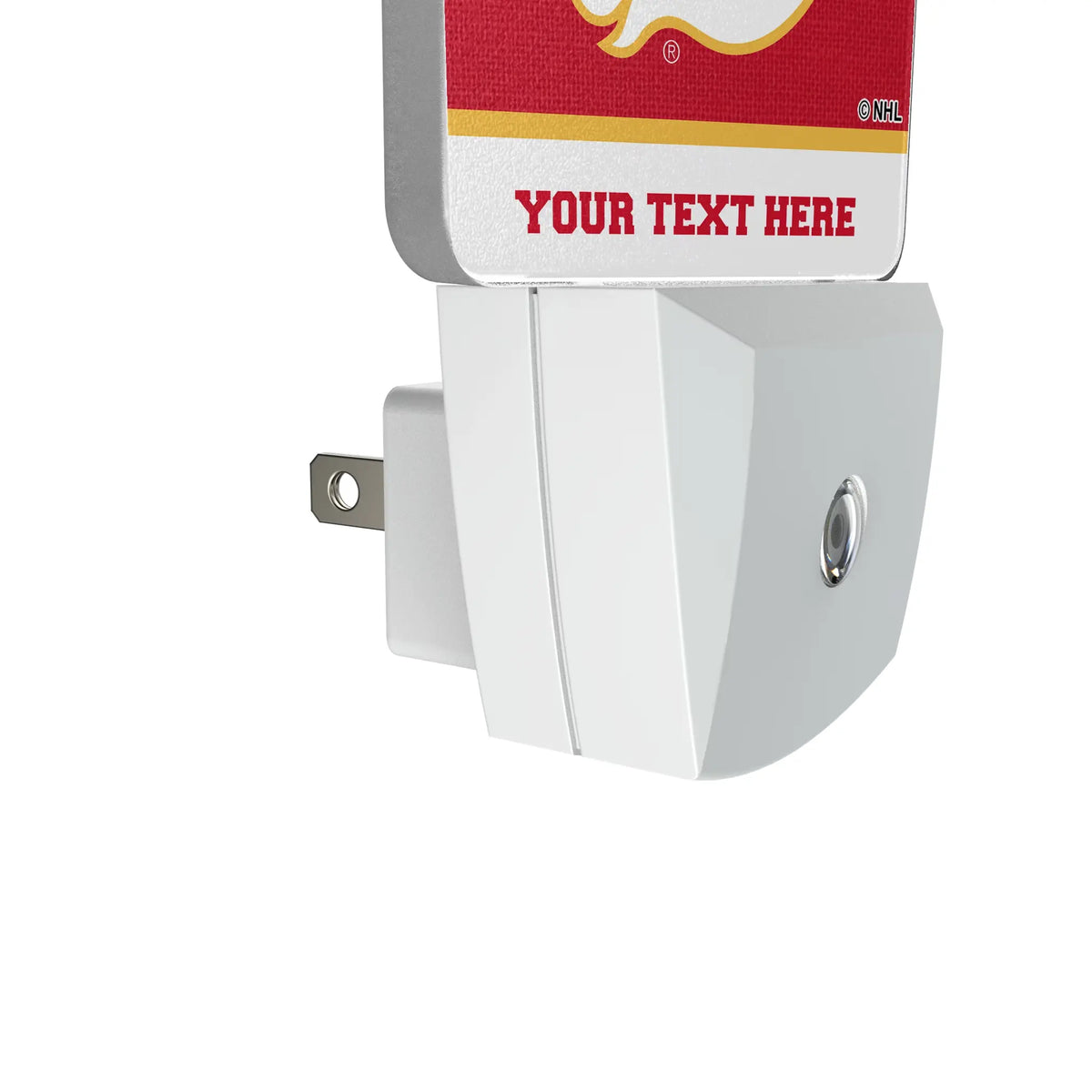 Calgary Flames Personalized Endzone Solid Night Light 2-Pack - Detail