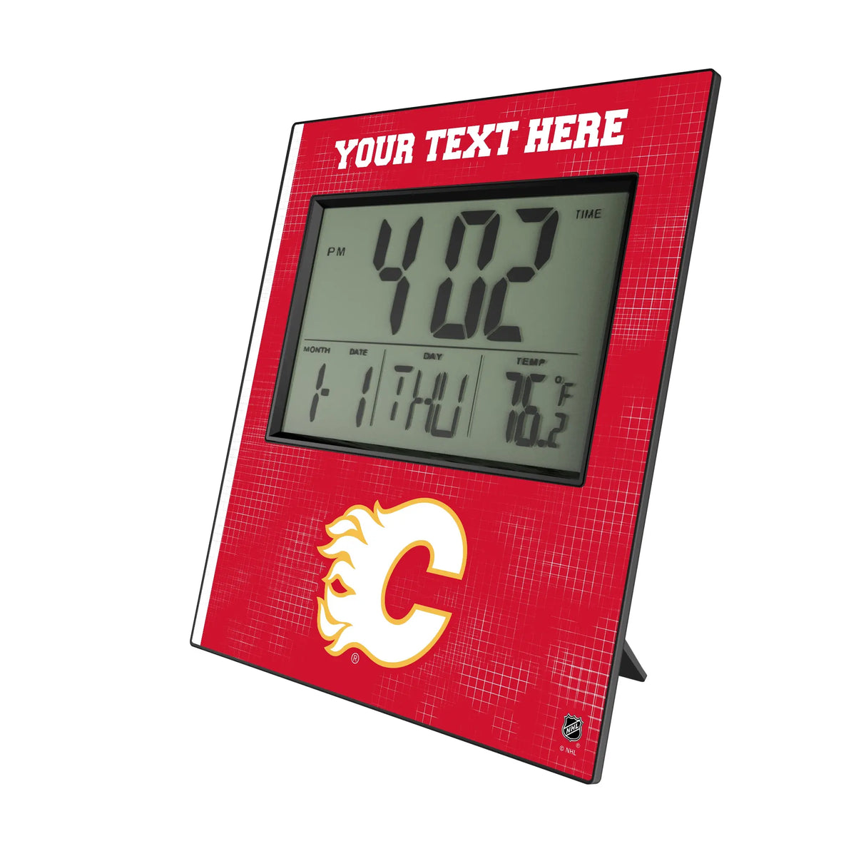 Calgary Flames Personalized Hatch Wall Clock