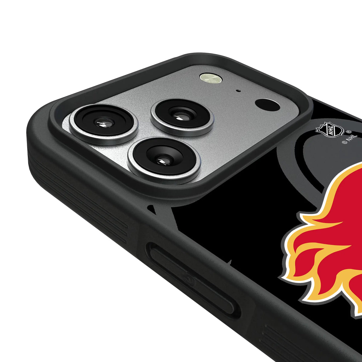 Calgary Flames Personalized Tilt iPhone Bump Phone Case for Apple iPhone - Detail#Device_iPhone 17 Pro