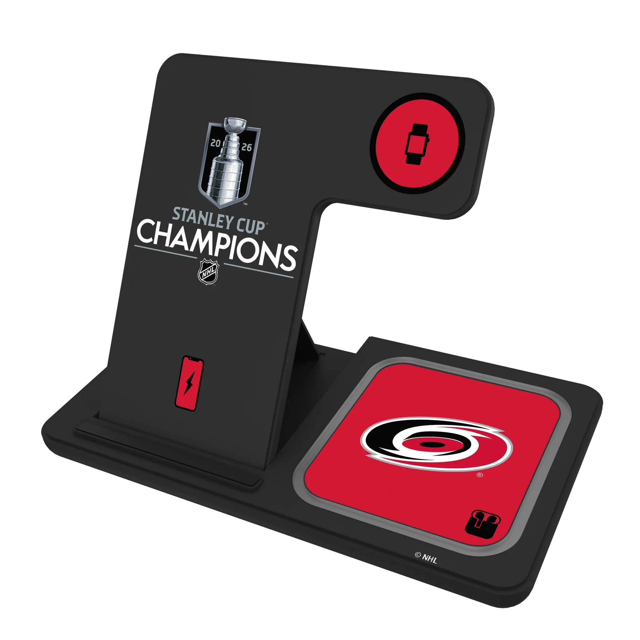 Carolina Hurricanes 2026 Stanley Cup 3 in 1 Charging Station