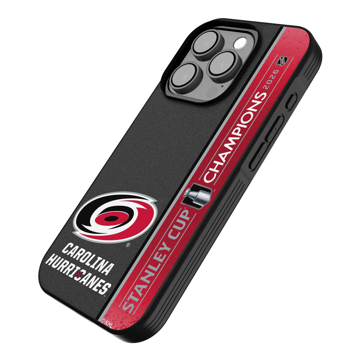 Carolina Hurricanes 2026 Stanley Cup iPhone Bump Phone Case for Apple iPhone - Isometric View