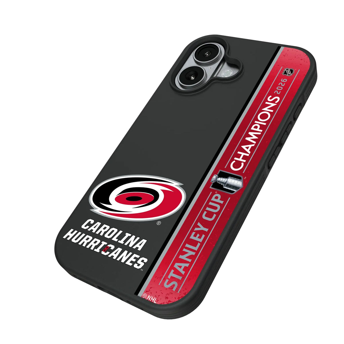 Carolina Hurricanes 2026 Stanley Cup iPhone Bump Phone Case for Apple iPhone - Isometric View#Device_iPhone 17
