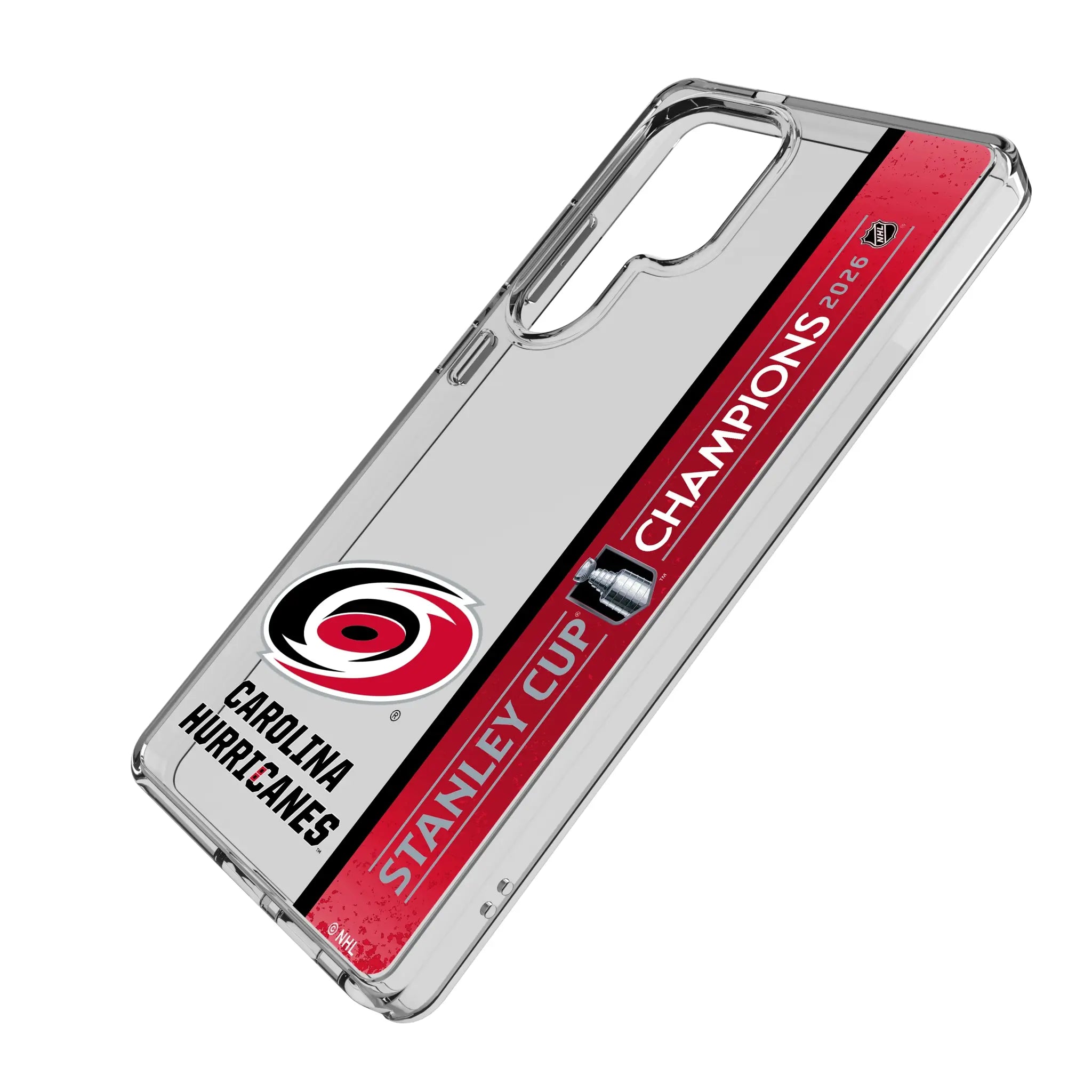 Carolina Hurricanes 2026 Stanley Cup Galaxy Clear Phone Case for Samsung Galaxy - Isometric View