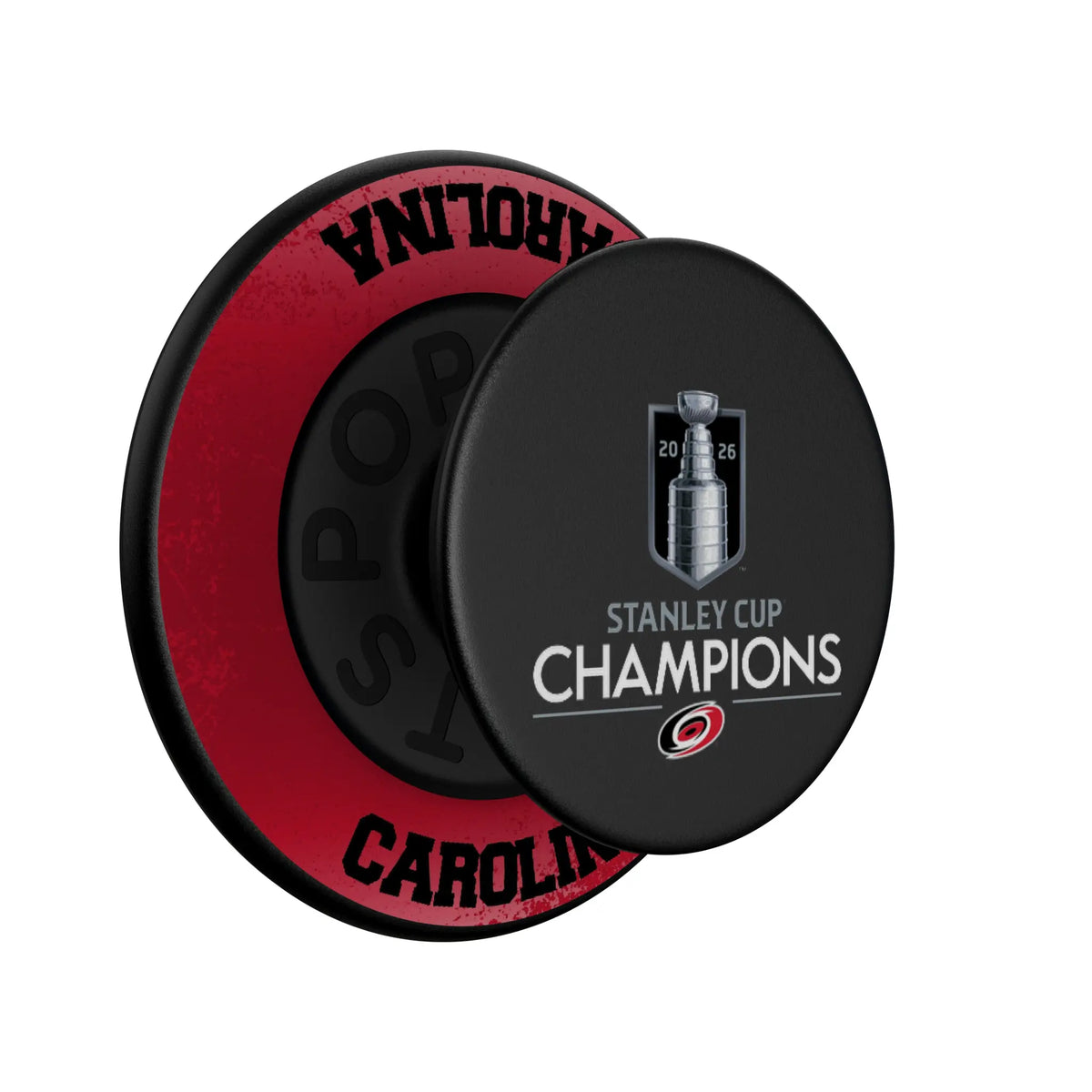 Carolina Hurricanes 2026 Stanley Cup Popsockets Round Magnetic - Isometric View