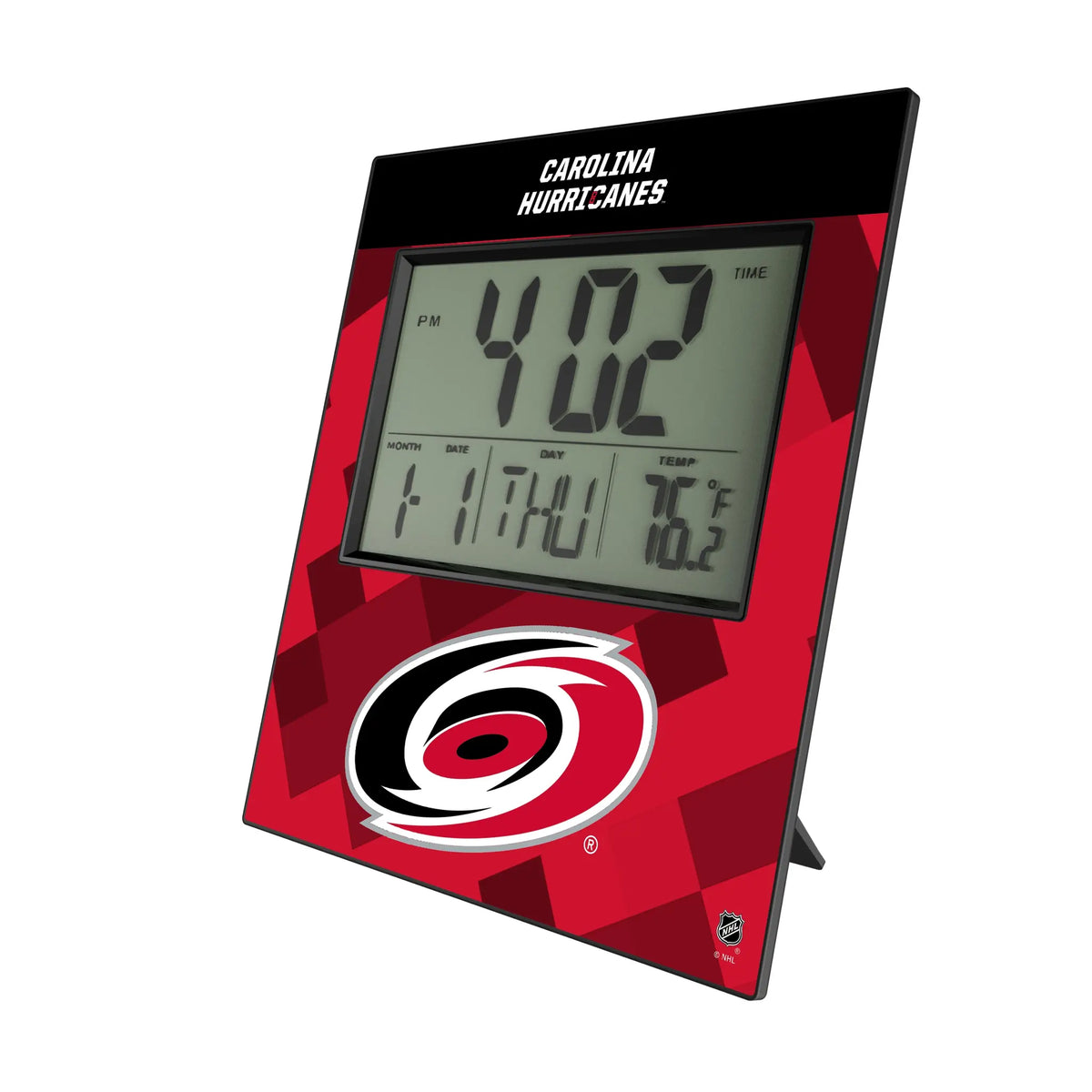 Carolina Hurricanes Color Block Wall Clock