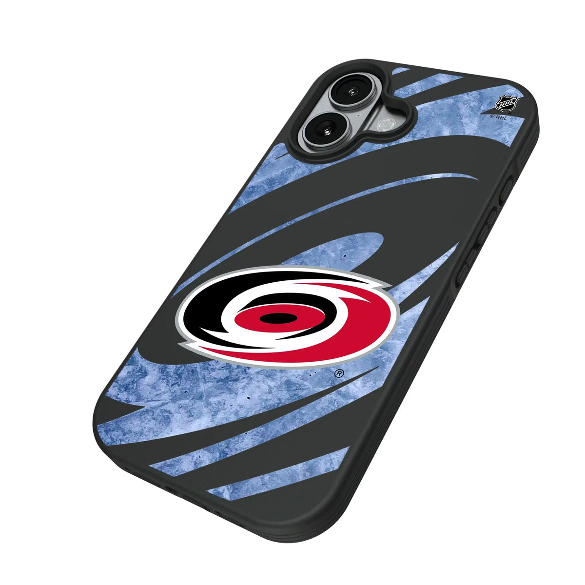 Carolina Hurricanes Ice Tilt iPhone Bump Phone Case for Apple iPhone - Isometric View#Device_iPhone 17
