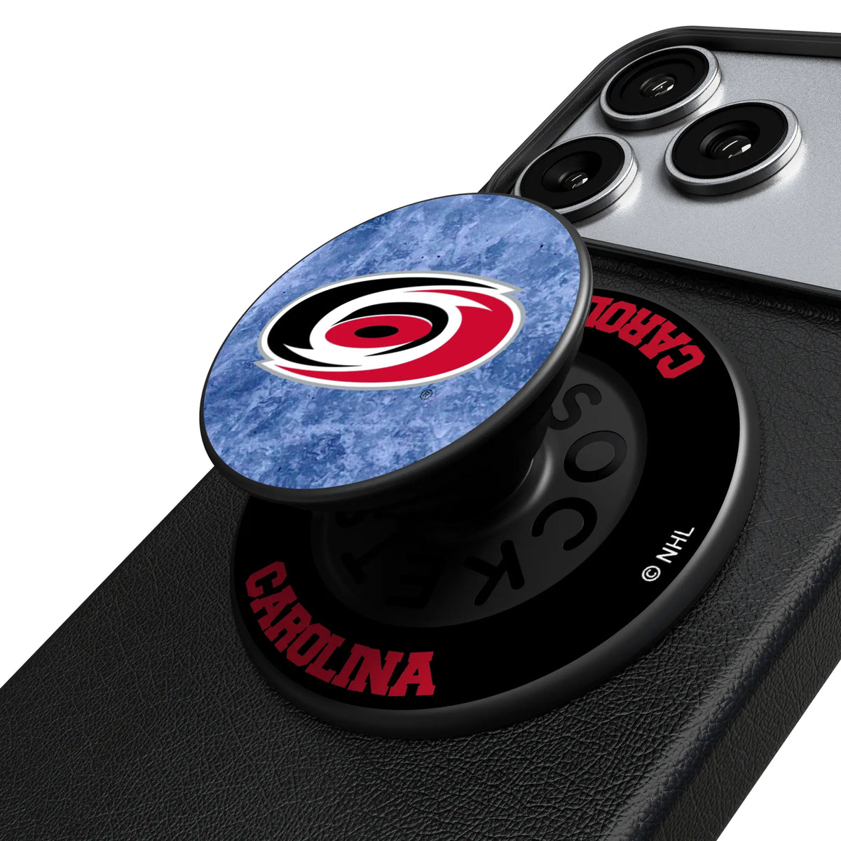 Carolina Hurricanes Ice Wordmark Popsockets Round Magnetic