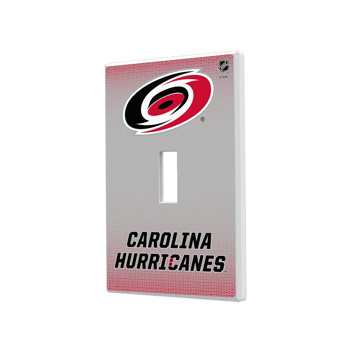 Carolina Hurricanes Linen Hidden-Screw Light Switch Plate#Style_Single Toggle