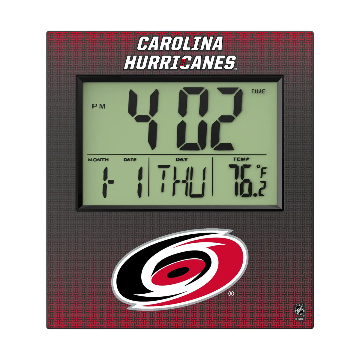 Carolina Hurricanes Linen Wall Clock