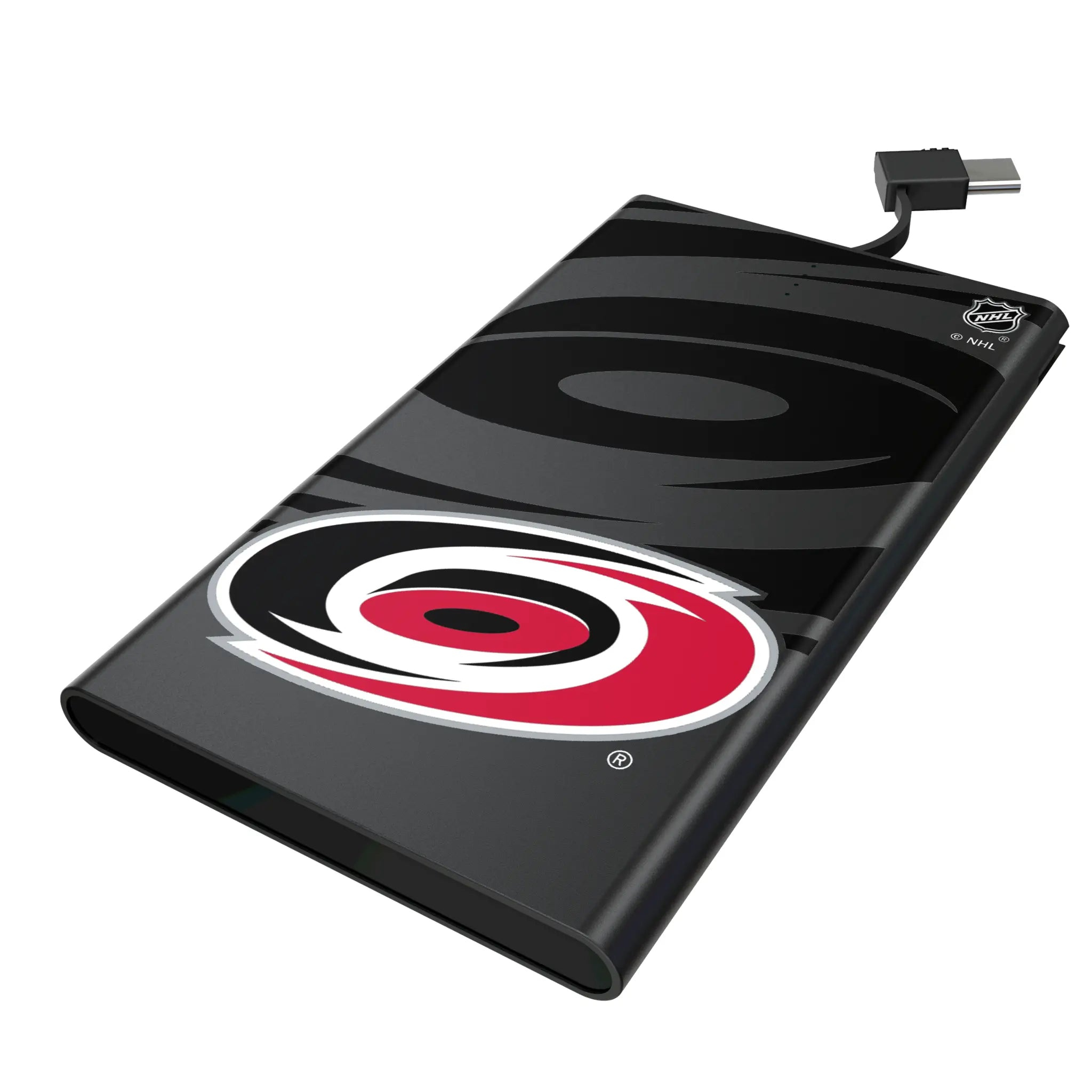 Carolina Hurricanes Monocolor Tilt 5000mAh Flat Power Bank