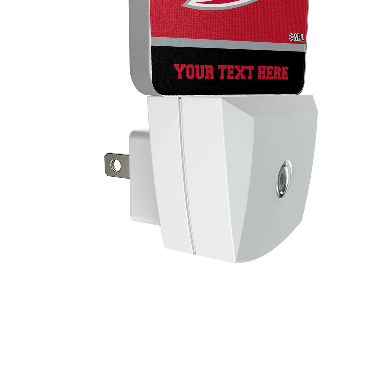 Carolina Hurricanes Personalized Endzone Solid Night Light 2-Pack - Detail