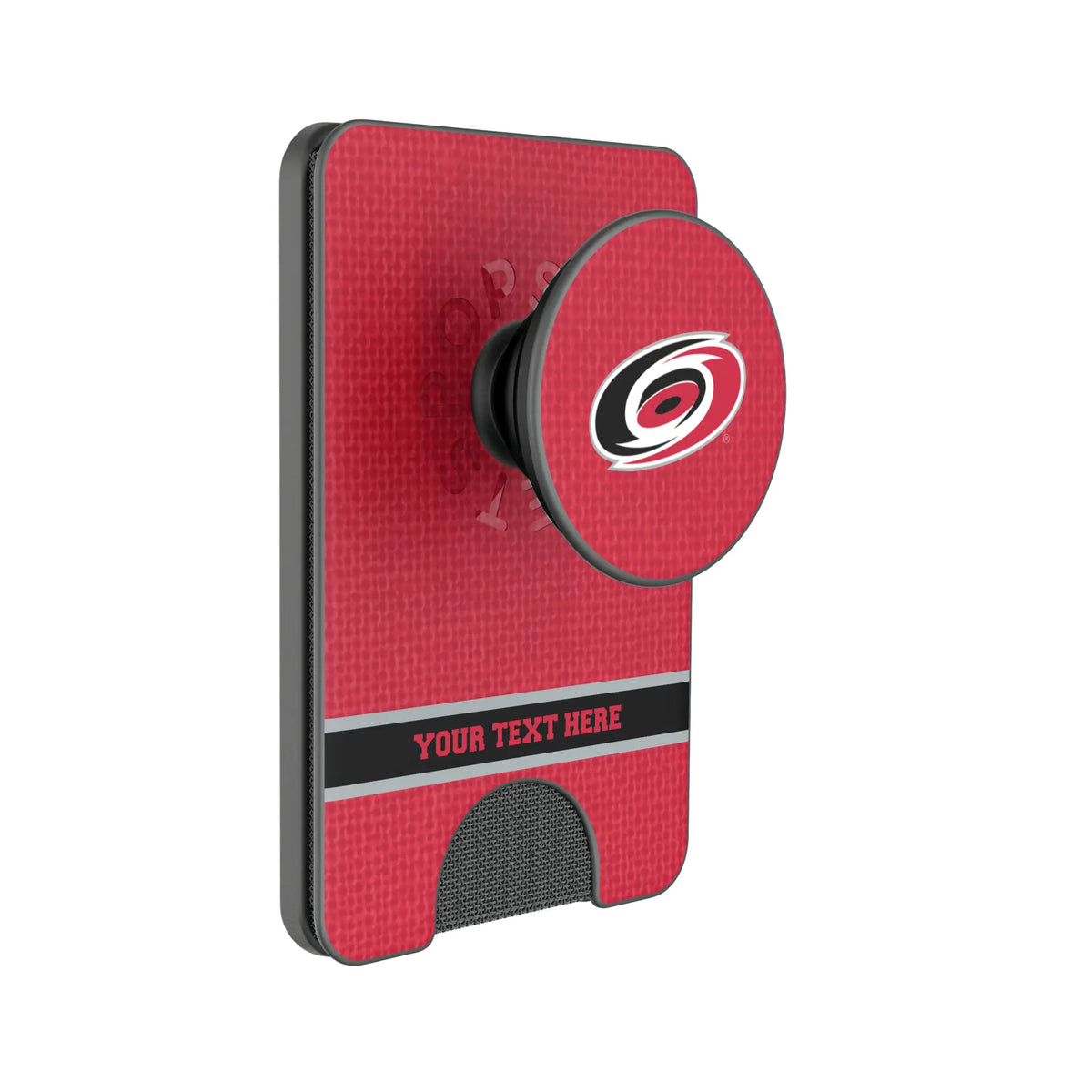 Carolina Hurricanes Personalized Endzone Solid Popsockets Wallet Magnetic