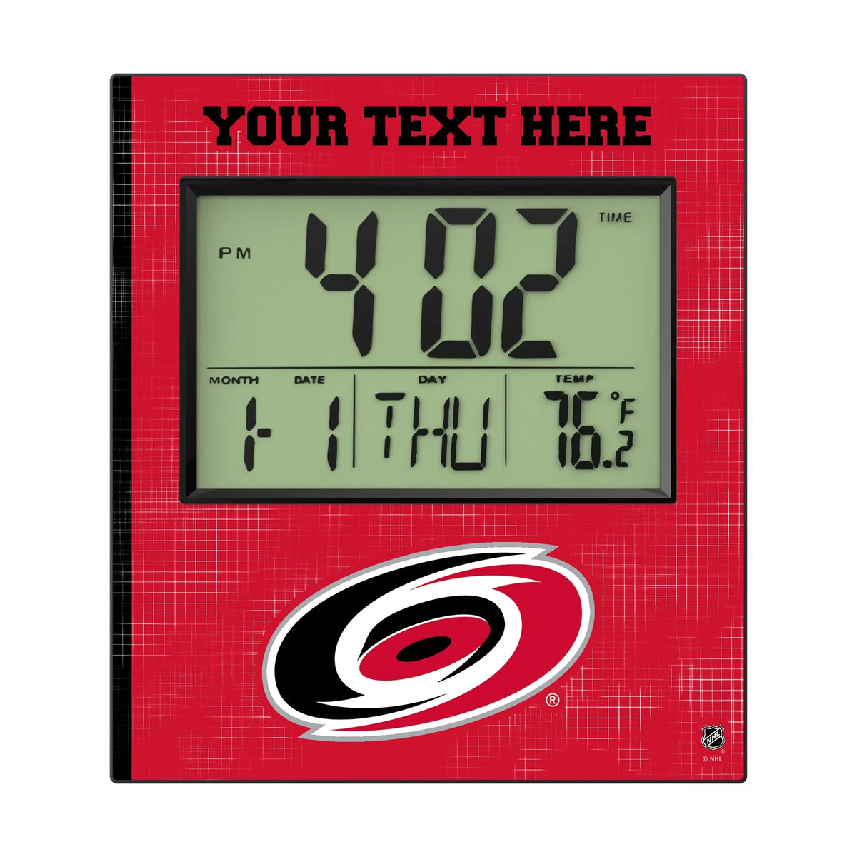 Carolina Hurricanes Personalized Hatch Wall Clock