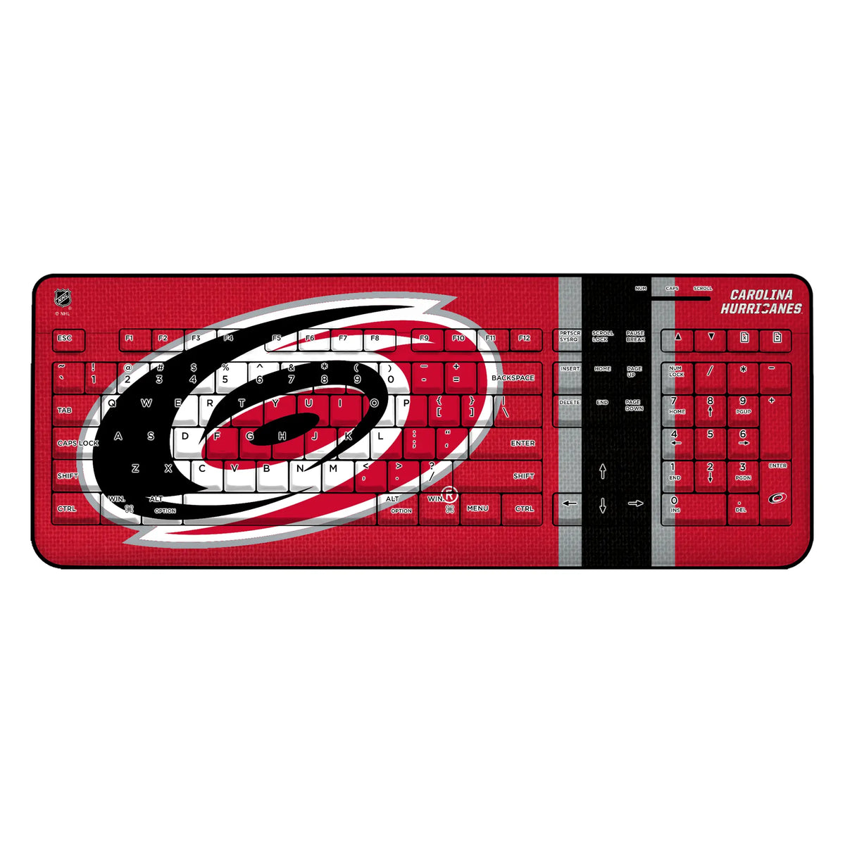 Carolina Hurricanes Stripe Wireless USB Keyboard