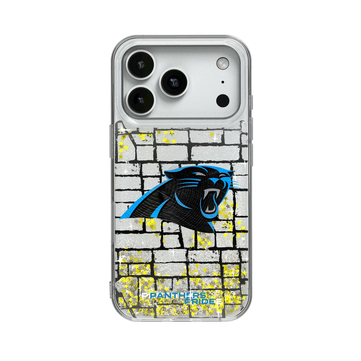 Carolina Panthers Brick Glitter Phone Case for Apple iPhone