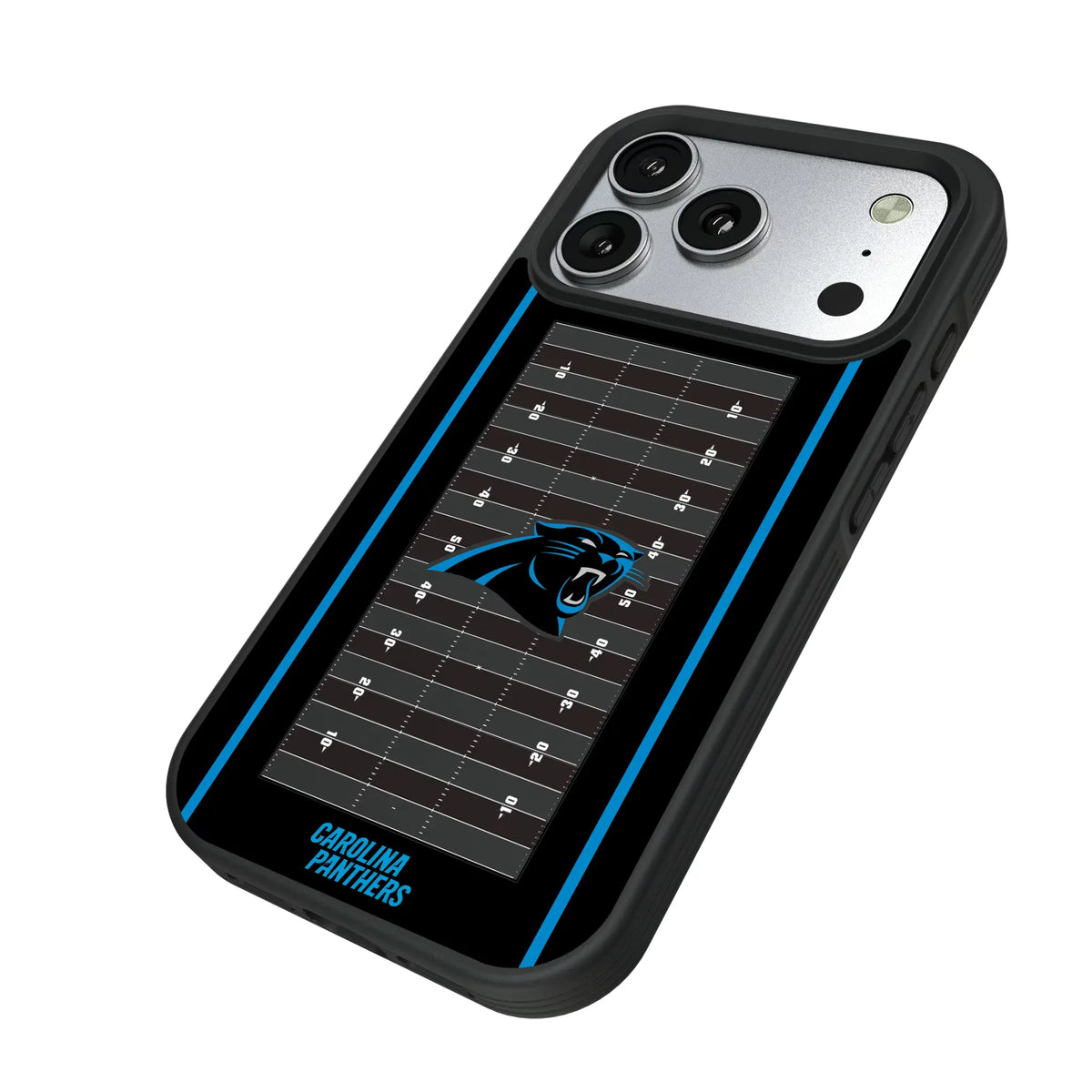Carolina Panthers Field iPhone Bump Phone Case for Apple iPhone - Isometric View#Device_iPhone 17 Pro