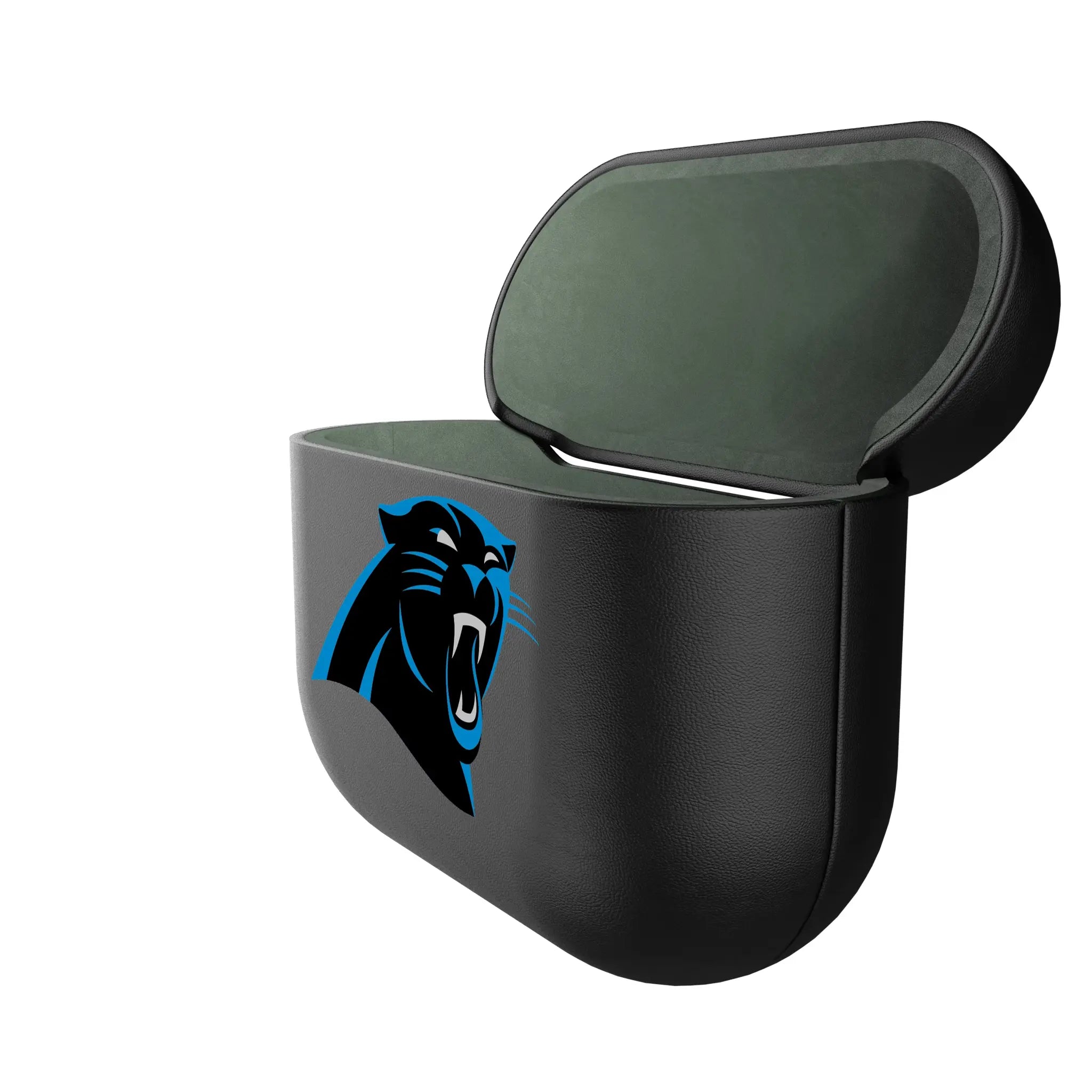 Carolina Panthers Insignia AirPods AirPod Case Cover - Isometric View#Device_AirPods 3rd Gen
