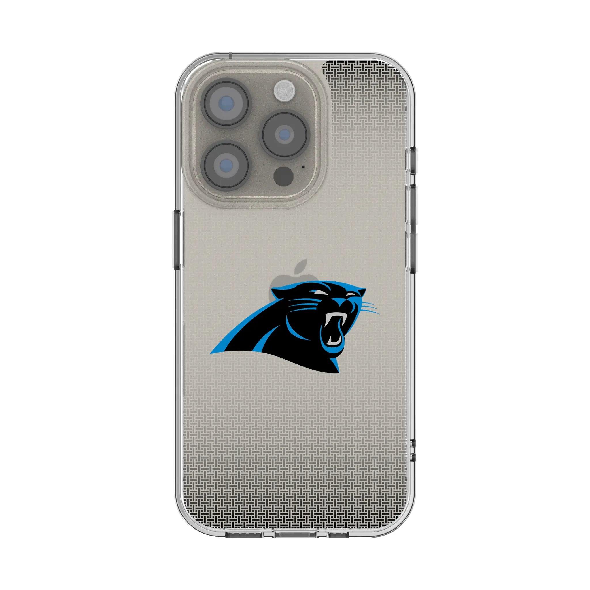 Carolina Panthers Linen iPhone Clear Phone Case for Apple iPhone