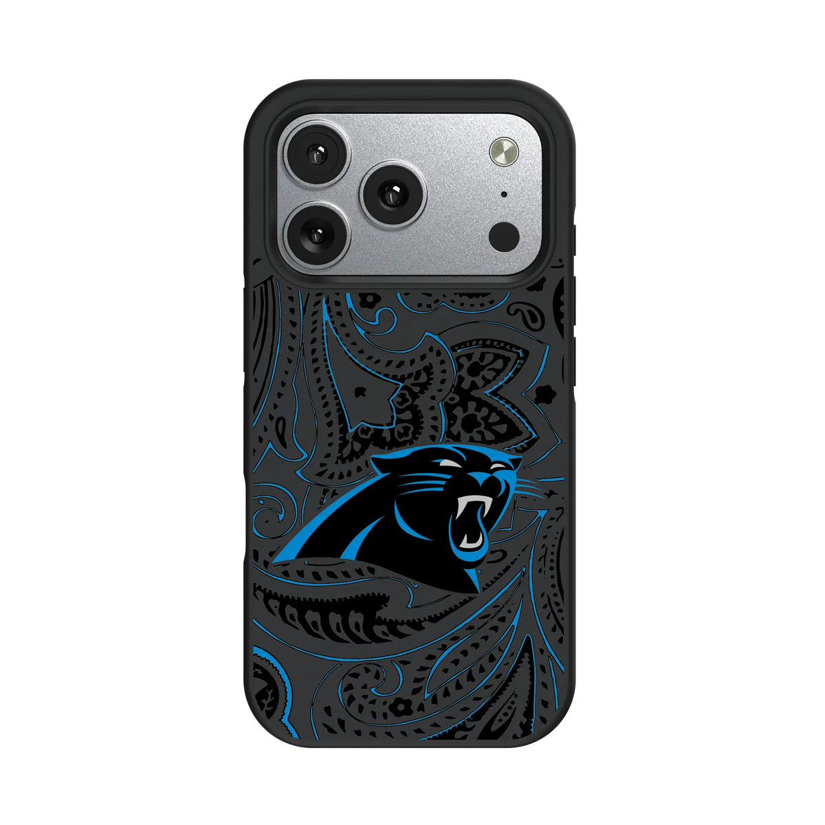 Carolina Panthers Paisley iPhone Bump Phone Case for Apple iPhone#Device_iPhone 17 Pro