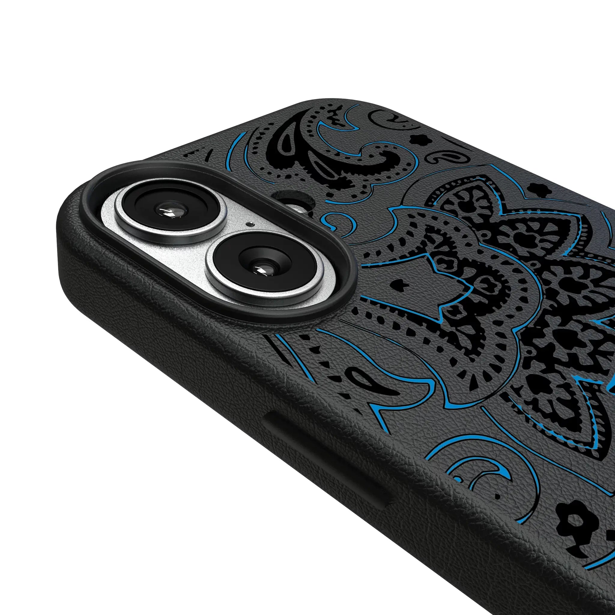 Carolina Panthers Paisley iPhone MagSafe Compatible Phone Case for Apple iPhone - Detail#Device_iPhone 17