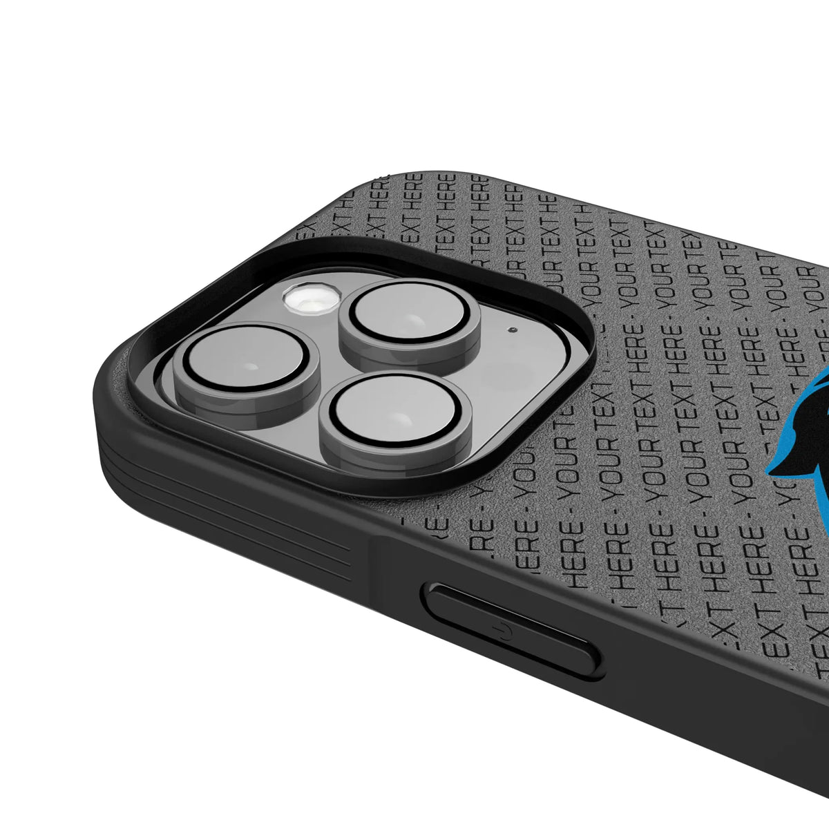 Carolina Panthers Personalized EndZone Plus iPhone Bump Phone Case for Apple iPhone - Detail