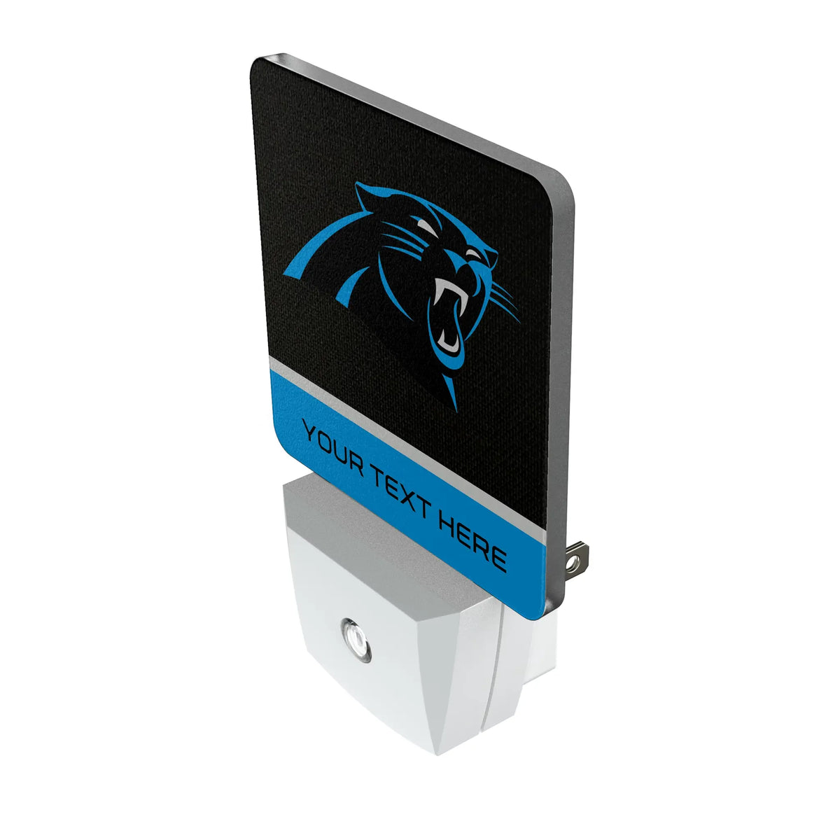 Carolina Panthers Personalized Endzone Solid Night Light 2-Pack - Isometric View
