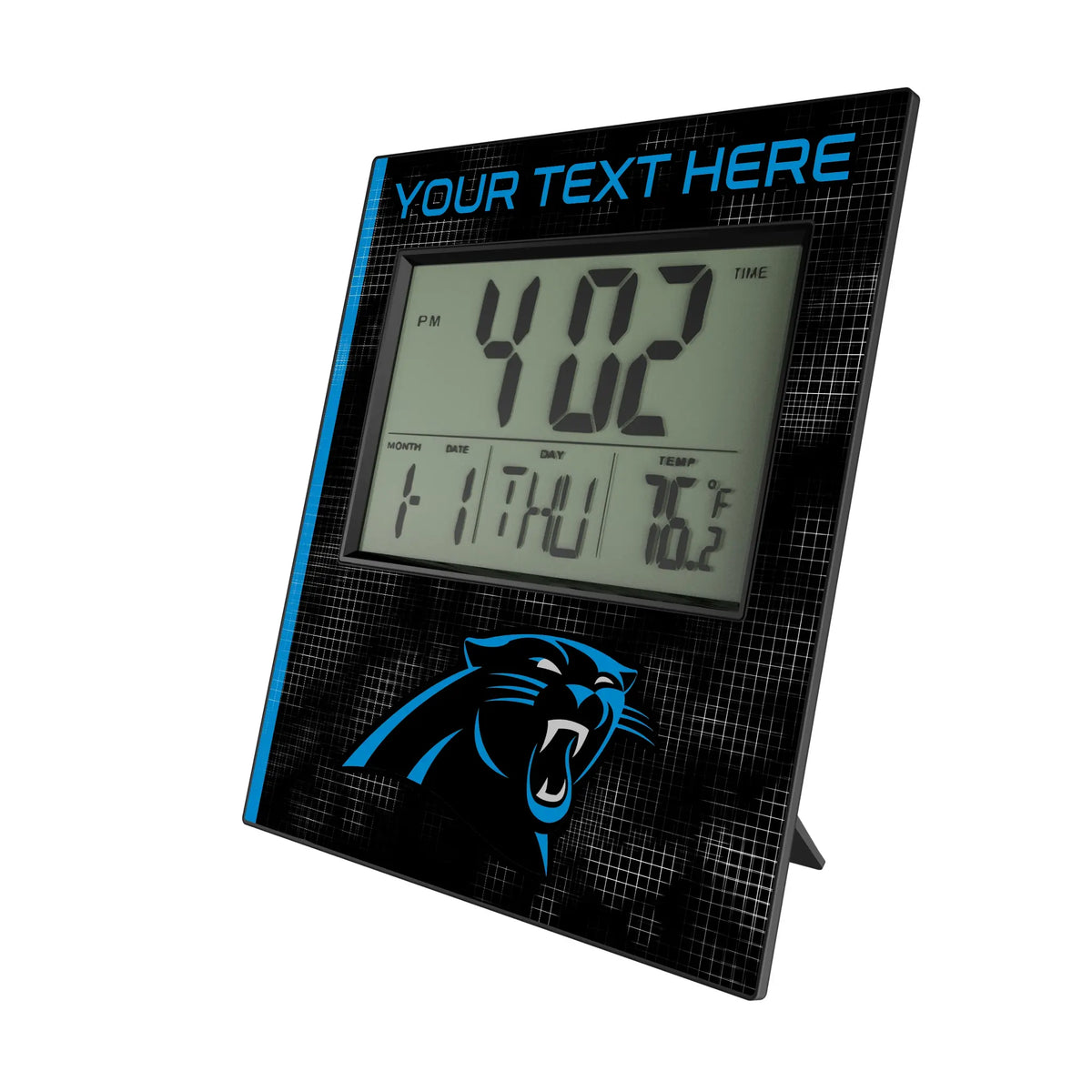 Carolina Panthers Personalized Hatch Wall Clock