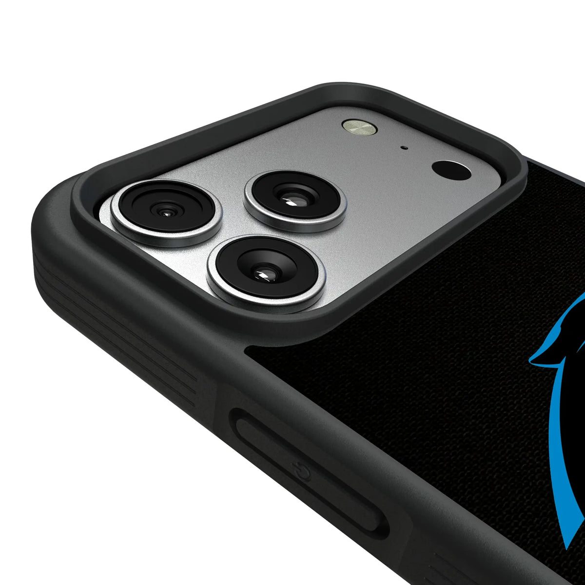 Carolina Panthers Personalized Stripe iPhone Bump Phone Case for Apple iPhone - Detail#Device_iPhone 17 Pro Max