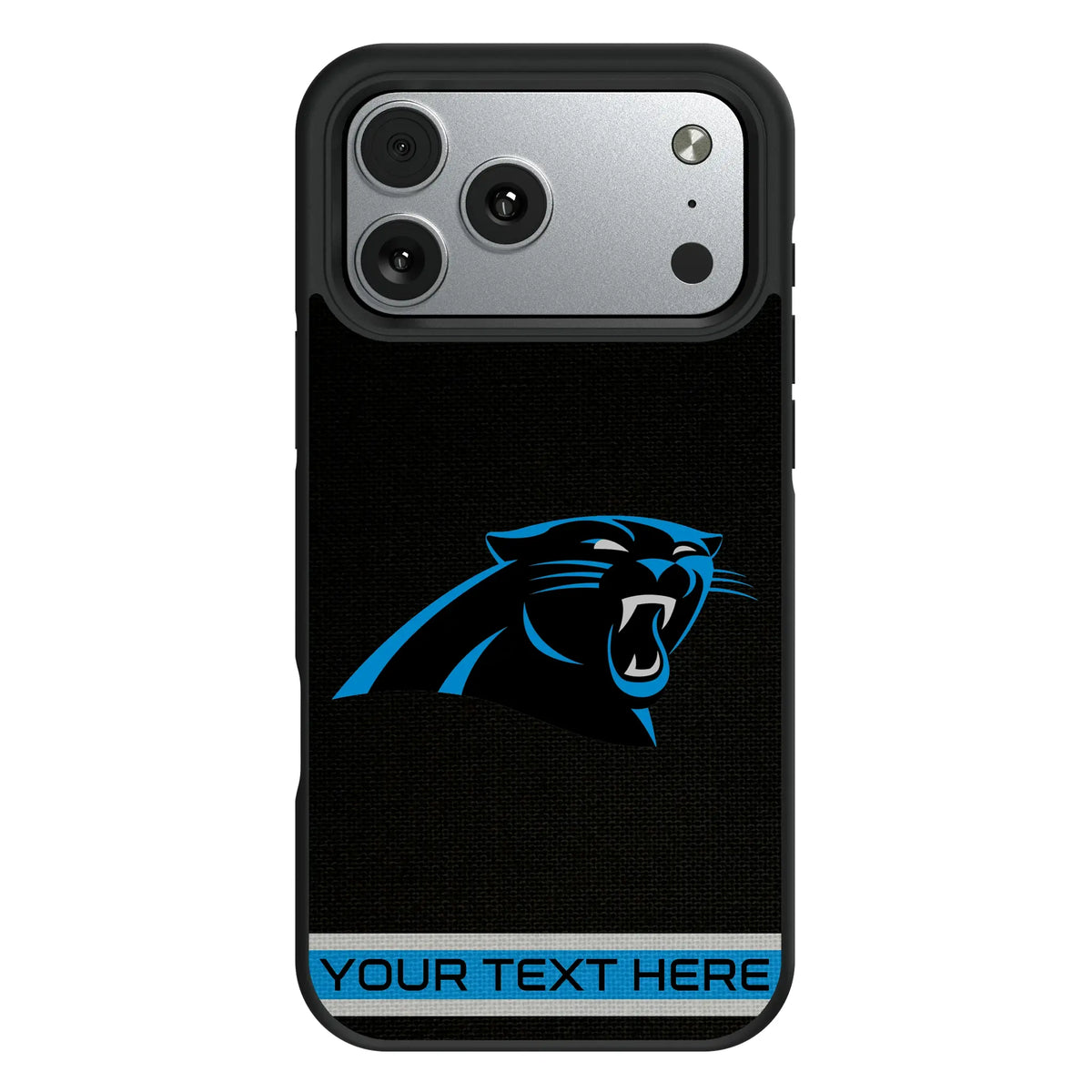 Carolina Panthers Personalized Stripe iPhone Bump Phone Case for Apple iPhone#Device_iPhone 17 Pro Max