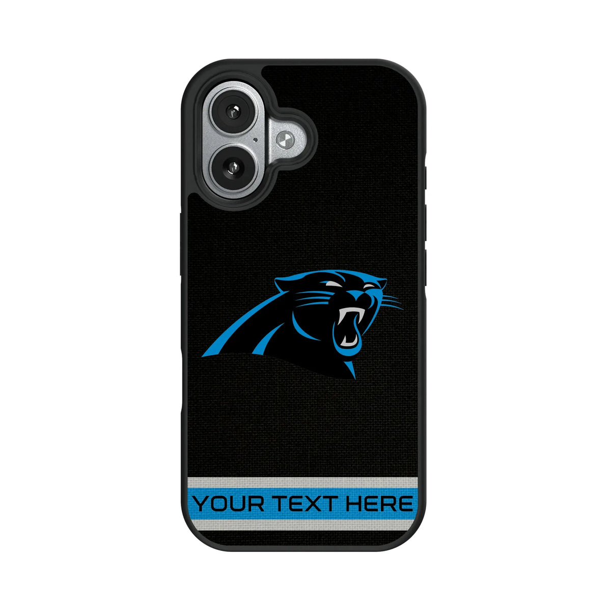 Carolina Panthers Personalized Stripe iPhone Bump Phone Case for Apple iPhone#Device_iPhone 17