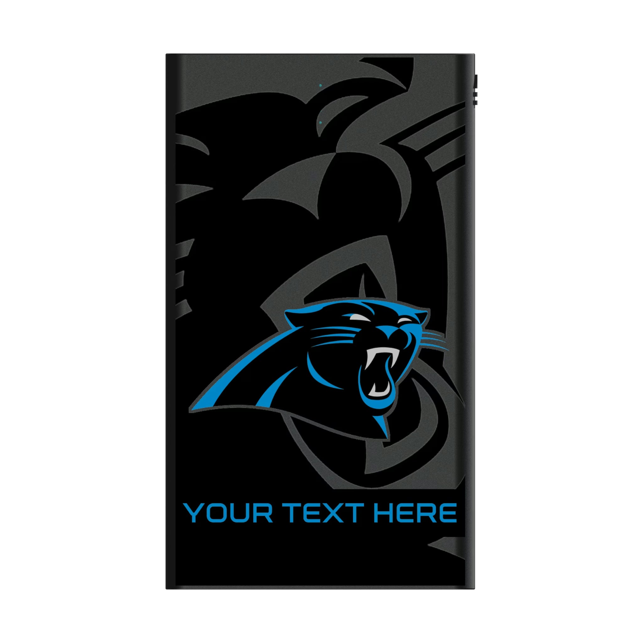 Carolina Panthers Personalized Tilt 5000mAh Flat Powerbank