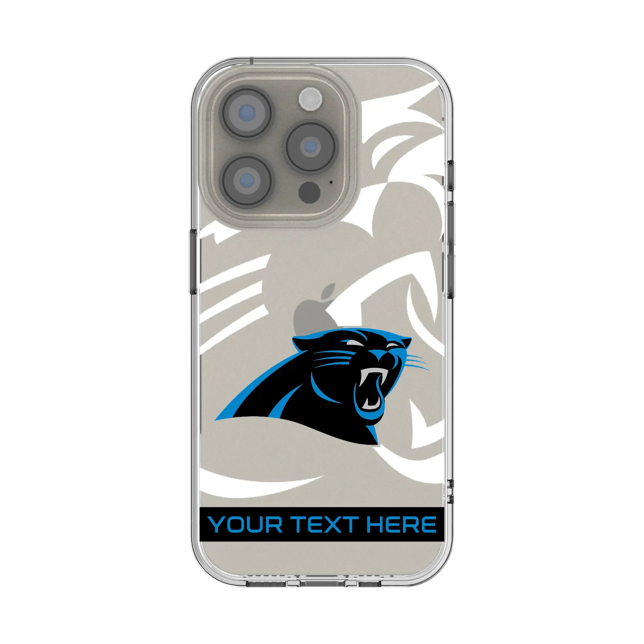Carolina Panthers Personalized Tilt iPhone Clear Phone Case for Apple iPhone