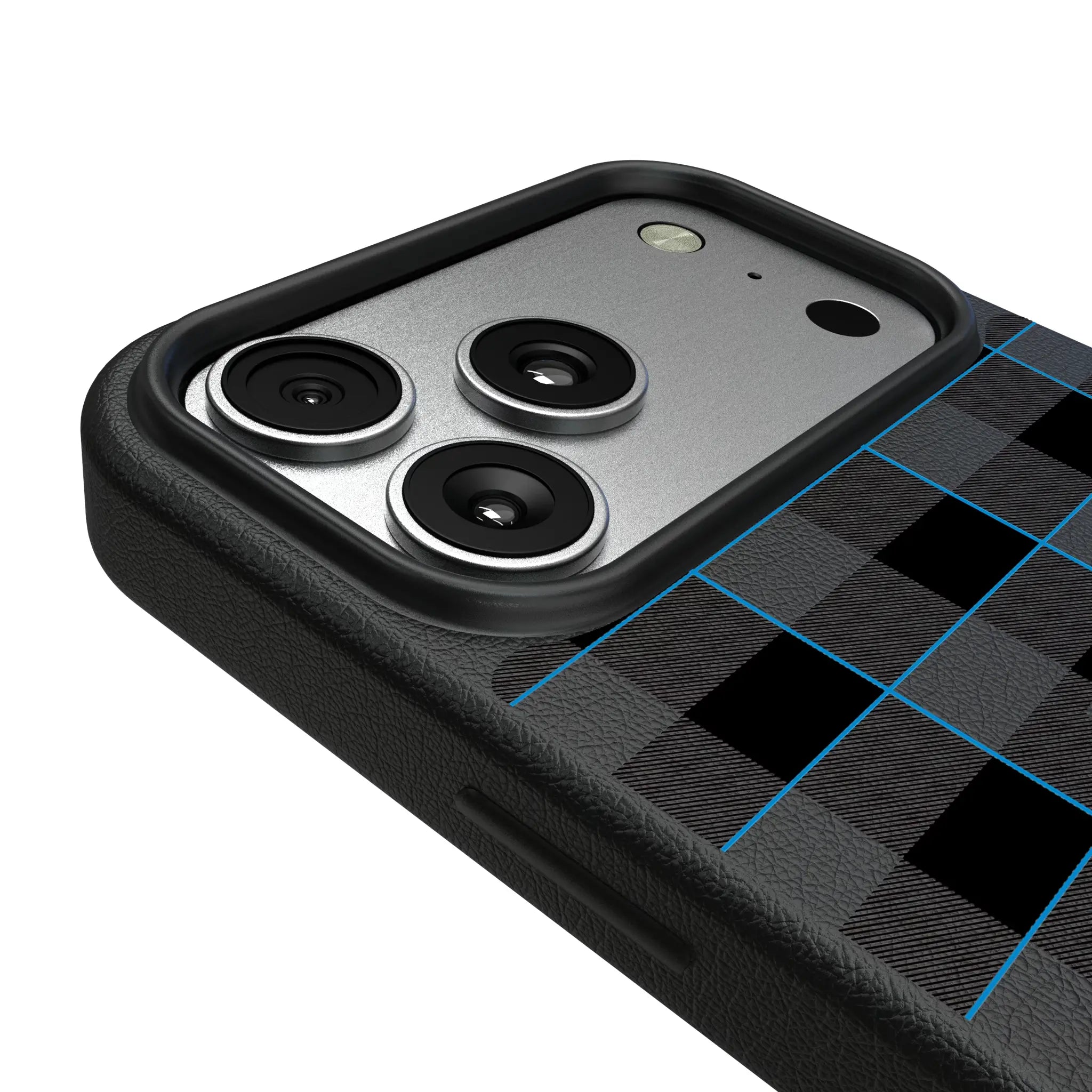 Carolina Panthers Plaid iPhone MagSafe Compatible Phone Case for Apple iPhone - Detail#Device_iPhone 17 Pro Max