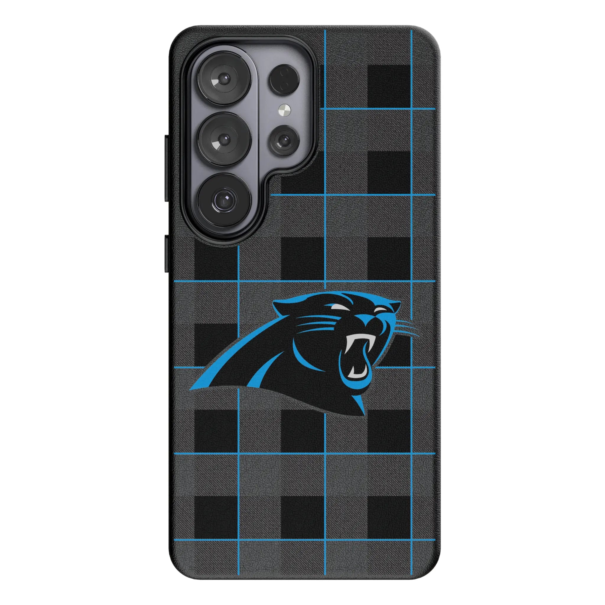 Carolina Panthers Plaid Galaxy MagSafe Compatible Phone Case for Samsung Galaxy#Device_Galaxy S26 Ultra