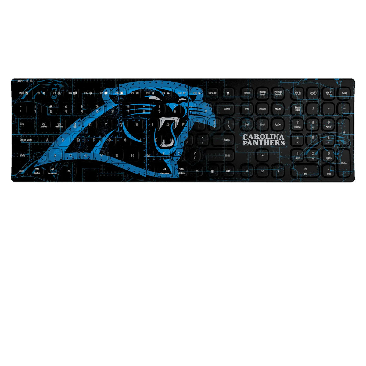 Carolina Panthers Rivet KKB605 Curved Wireless Keyboard
