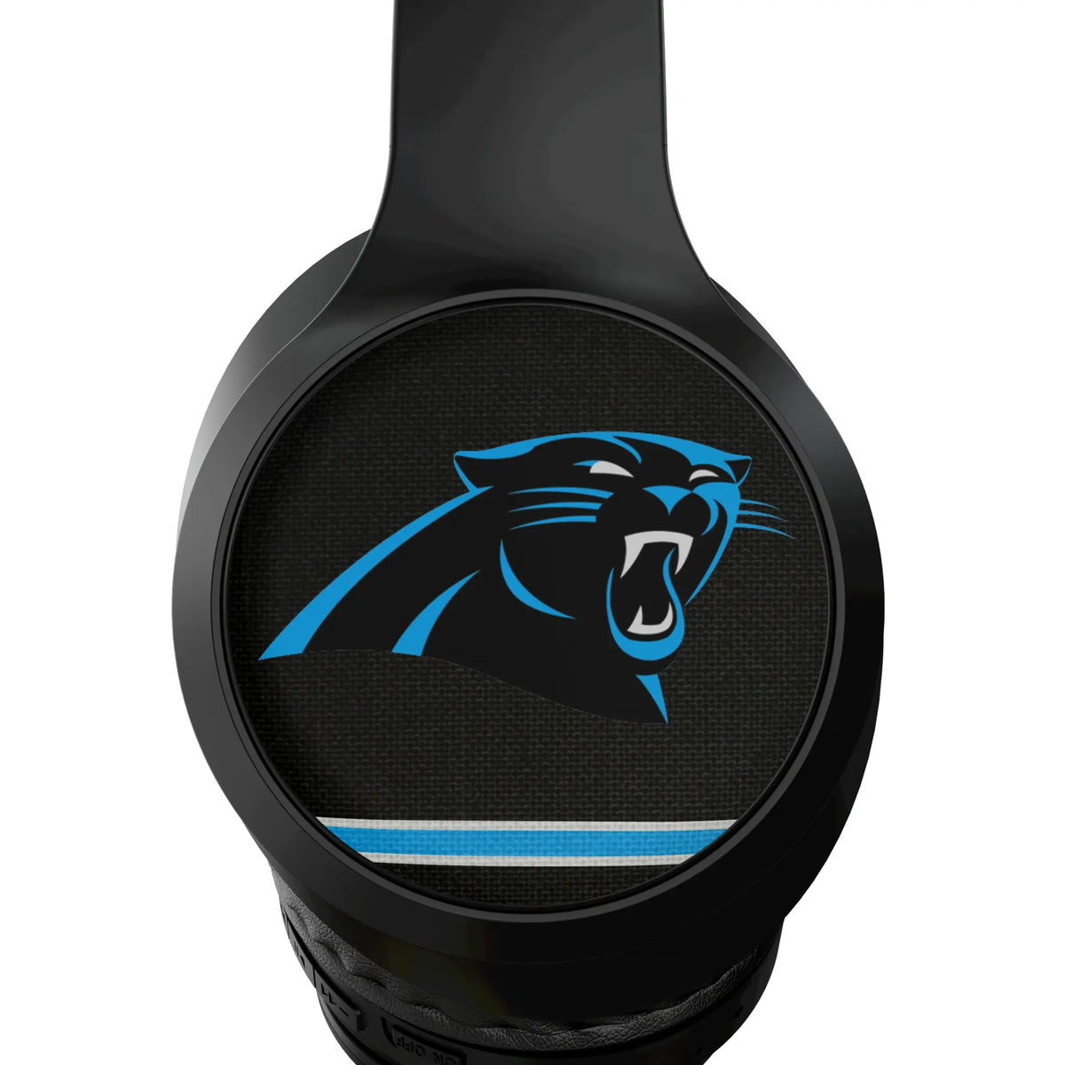 Carolina Panthers Stripe Wireless Over-Ear Headphones With Case - Detail