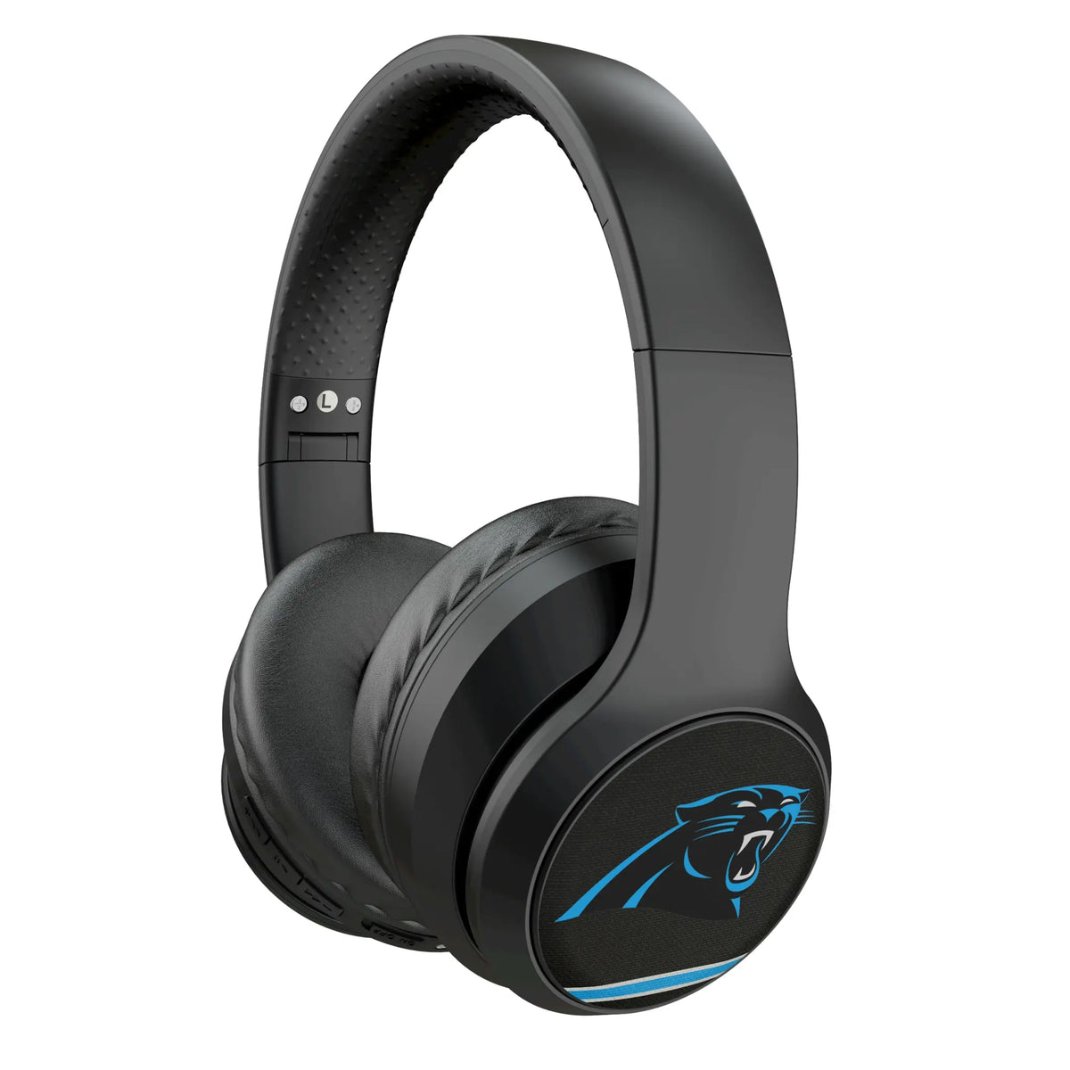 Carolina Panthers Stripe Wireless Over-Ear Headphones With Case