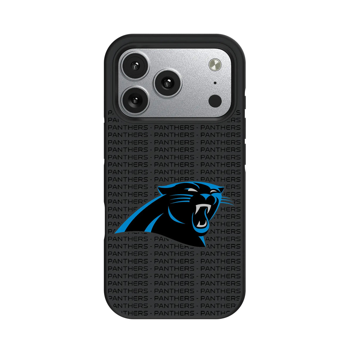 Carolina Panthers Text Backdrop iPhone Bump Phone Case for Apple iPhone#Device_iPhone 17 Pro