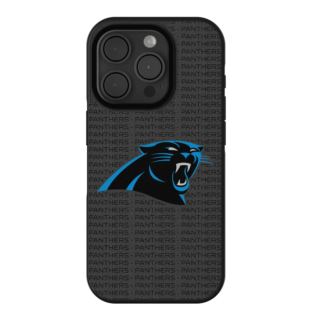 Carolina Panthers Text Backdrop iPhone Bump Phone Case for Apple iPhone
