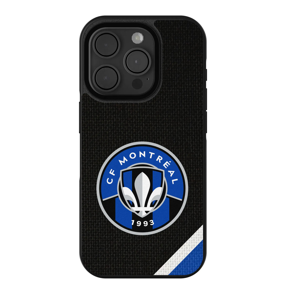 CF Montreal Diagonal Stripe iPhone Bump Phone Case for Apple iPhone
