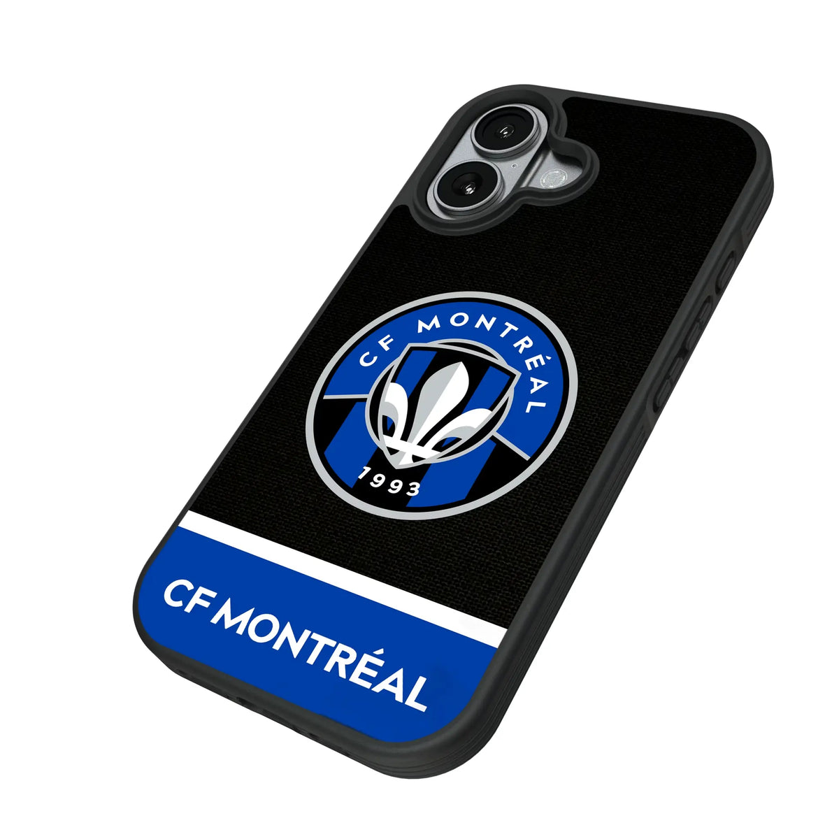 CF Montreal Endzone Solid iPhone Bump Phone Case for Apple iPhone - Isometric View#Device_iPhone 17