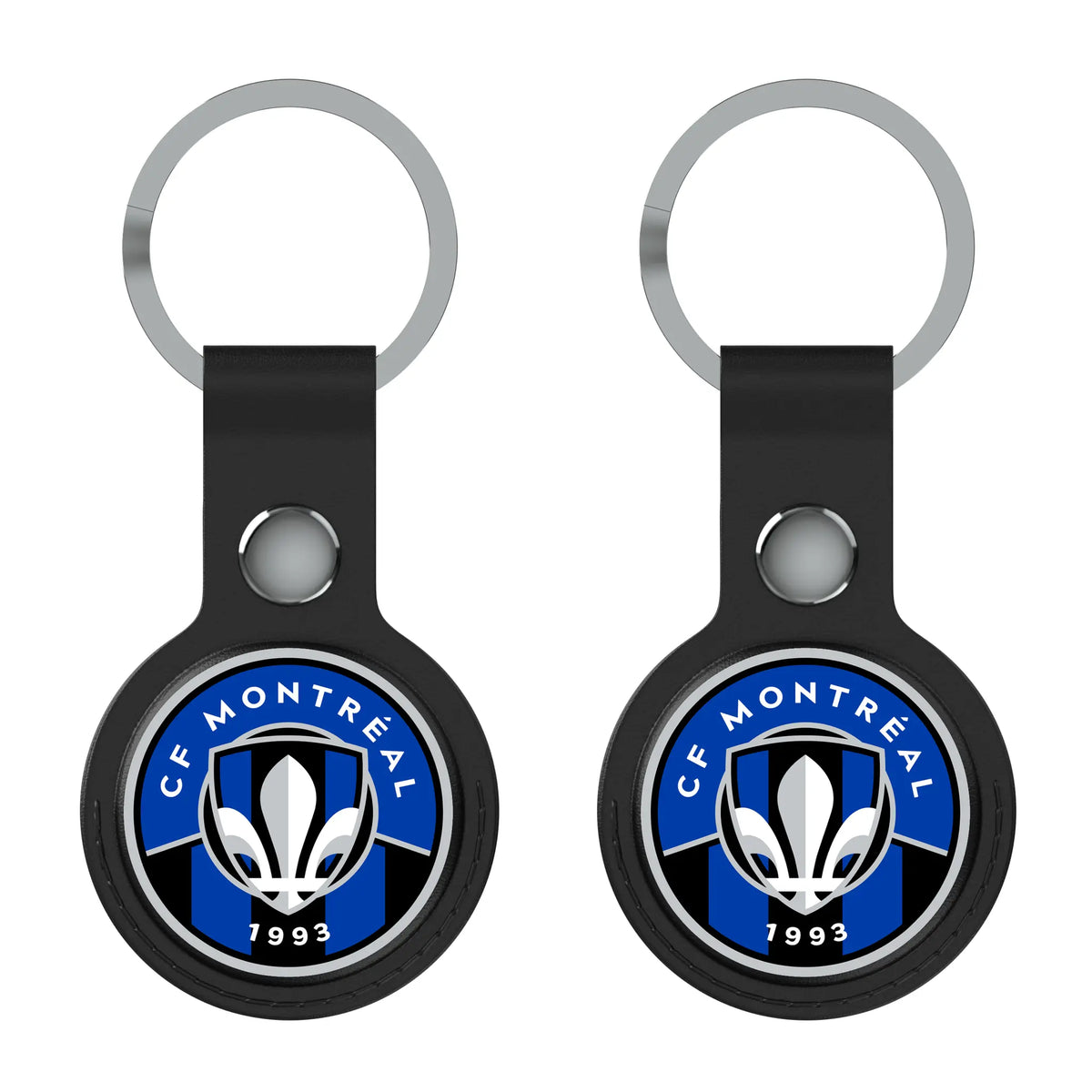 CF Montreal Insignia AirTag Black Airtag Holder 2-Pack