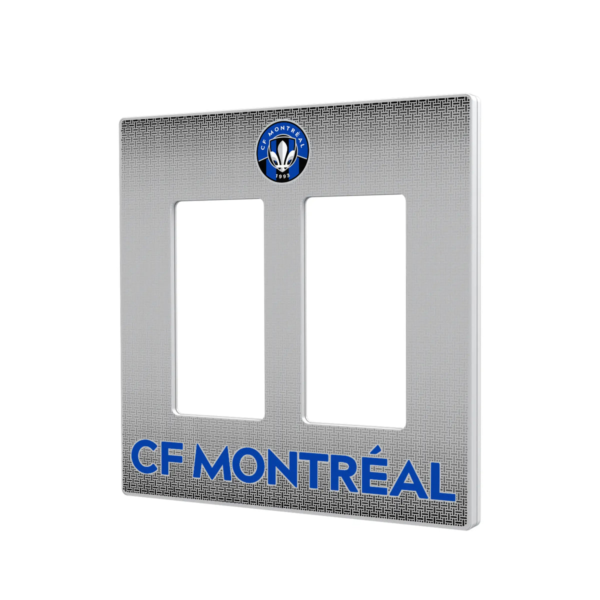 CF Montreal Linen Hidden-Screw Light Switch Plate#Style_Double Rocker